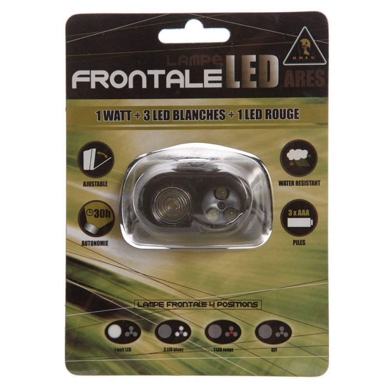 Lampe frontale 1 LED blanche