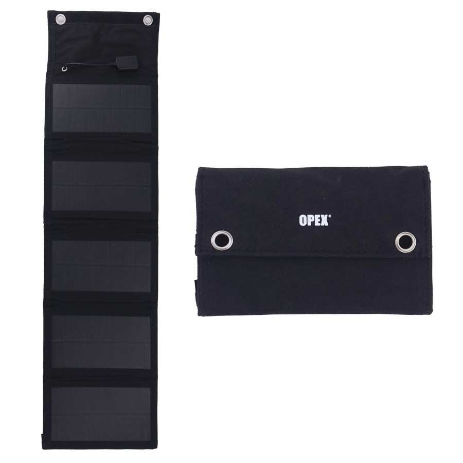 Chargeur solaire portable pliable 12,5W Opex – Énergie solaire nomade Chargeur solaire portable pliable 12,5W Opex – Énergie solaire nomade