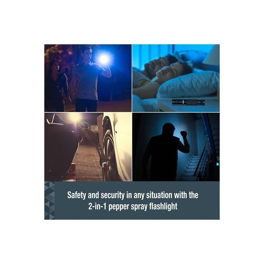 Lampe PepperLight 2-en-1 SABRE – Eclairage & Sécurité