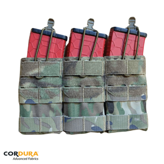 PORTE CHARGEUR TRIPLE HONOR 5.56 CASTRA PRAETORIA MULTICAM