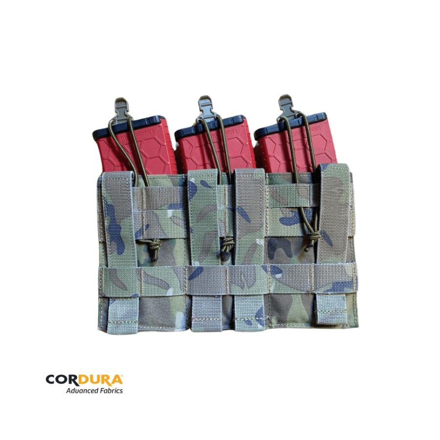PORTE CHARGEUR TRIPLE HONOR 5.56 CASTRA PRAETORIA MULTICAM