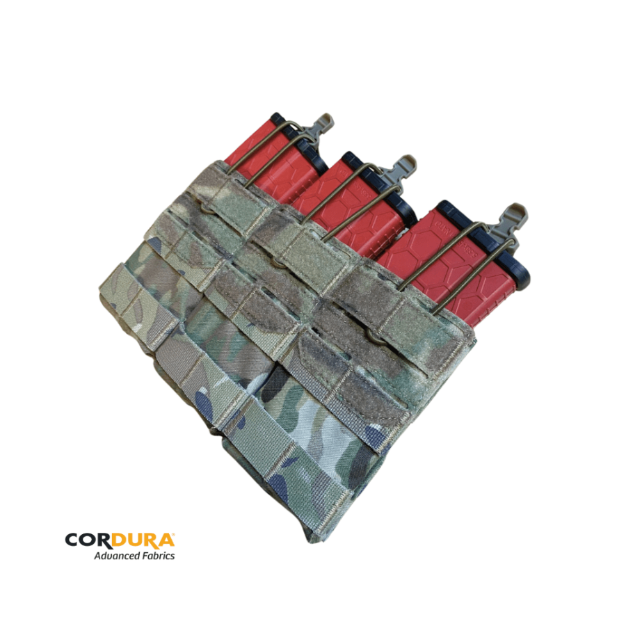 PORTE CHARGEUR TRIPLE HONOR 5.56 CASTRA PRAETORIA MULTICAM