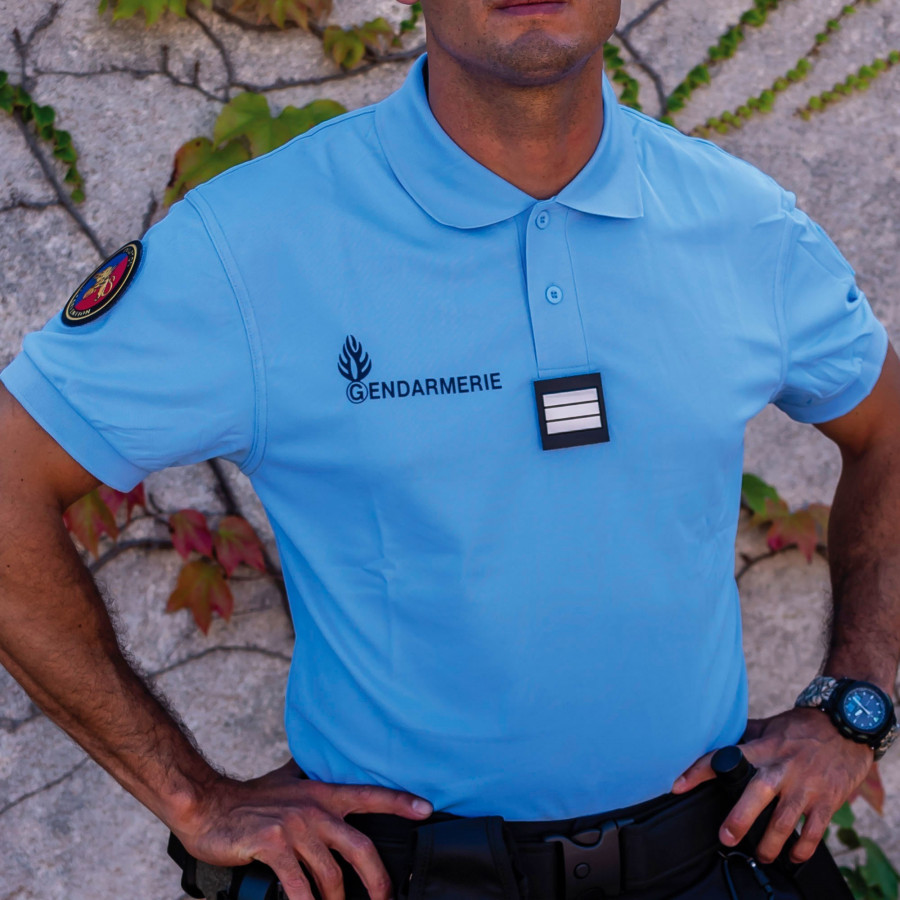 Polo Gendarmerie DCA Cooldry Bleu – Confort & Performance