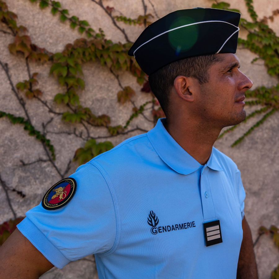 Polo Gendarmerie DCA Cooldry Bleu – Confort & Performance