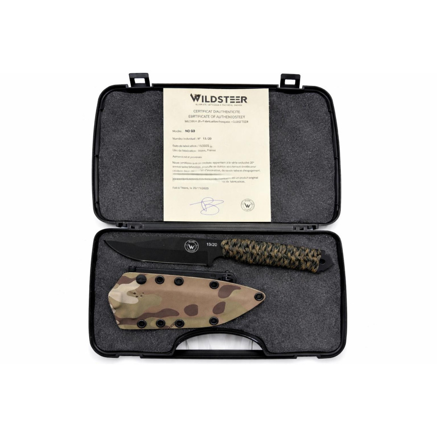 Wildsteer NG69 – Couteau Militaire Outdoor Collector