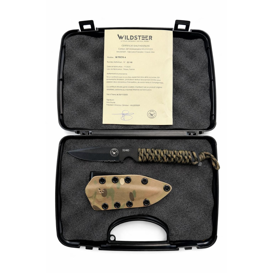 Wildsteer W Tech 4 – Couteau tactique série limitée