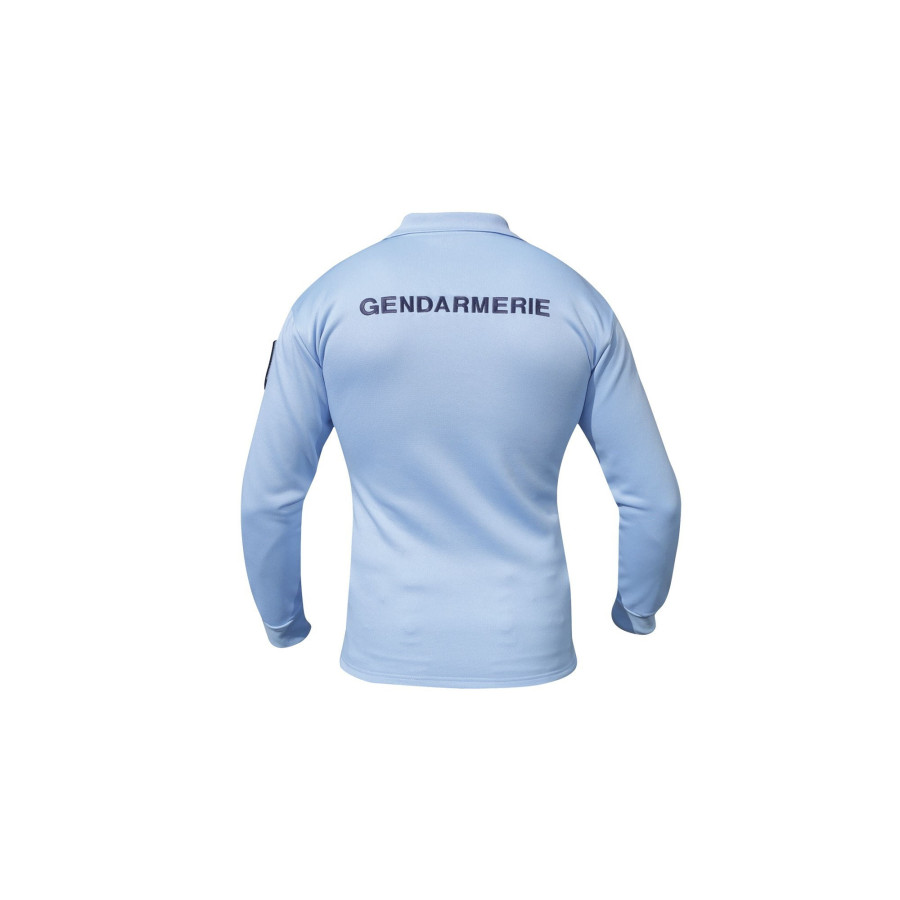 Polo manches longues Gendarmerie bleu DCA – Agréé DGGN