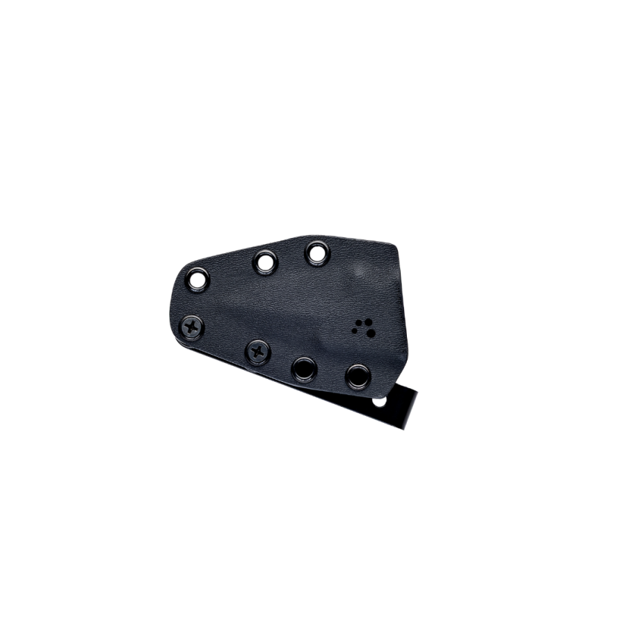 Couteau de combat KRILL Woodland – lame noire tactique | Wildsteer